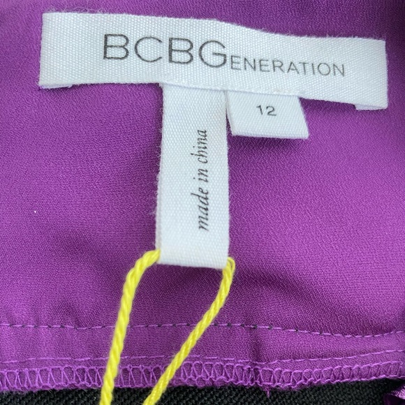 BCBG purple dress soft one shoulder - Picture 6 of 6